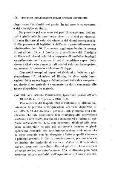 Rassegna bibliografica delle scienze giuridiche