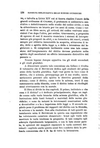 Rassegna bibliografica delle scienze giuridiche