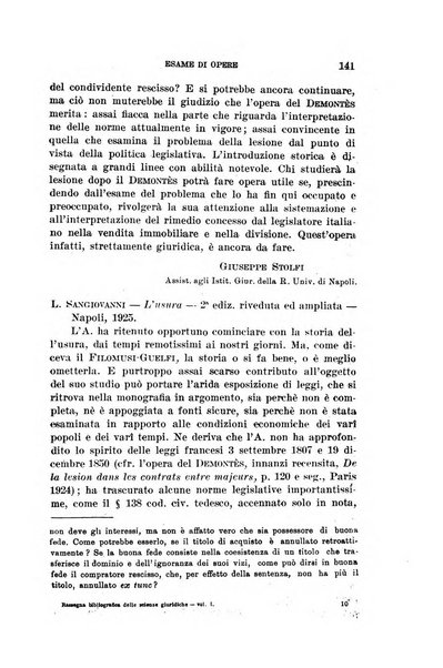 Rassegna bibliografica delle scienze giuridiche