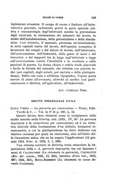 Rassegna bibliografica delle scienze giuridiche