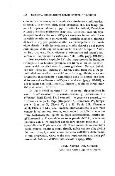 Rassegna bibliografica delle scienze giuridiche