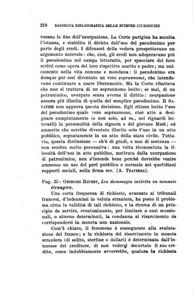 Rassegna bibliografica delle scienze giuridiche