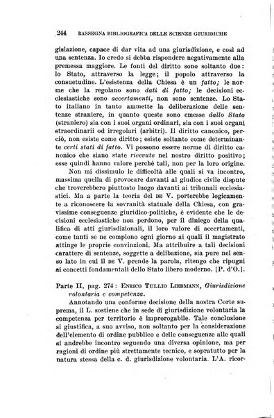 Rassegna bibliografica delle scienze giuridiche