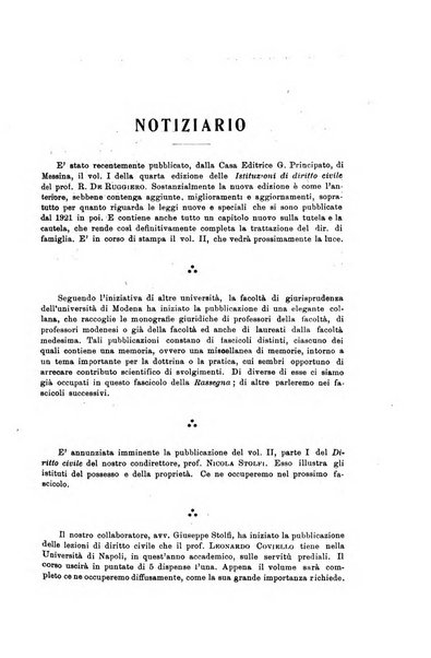 Rassegna bibliografica delle scienze giuridiche