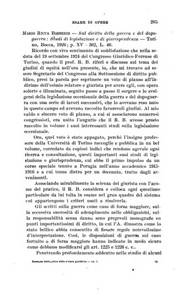 Rassegna bibliografica delle scienze giuridiche