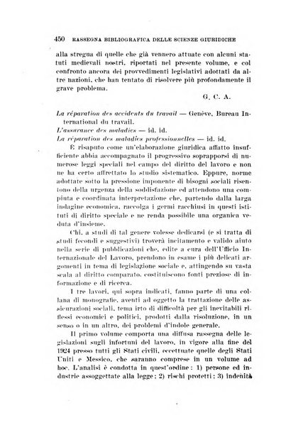 Rassegna bibliografica delle scienze giuridiche