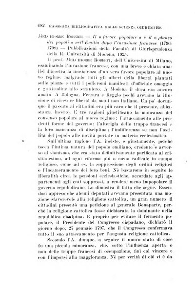 Rassegna bibliografica delle scienze giuridiche