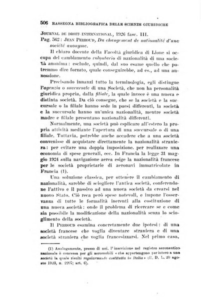 Rassegna bibliografica delle scienze giuridiche