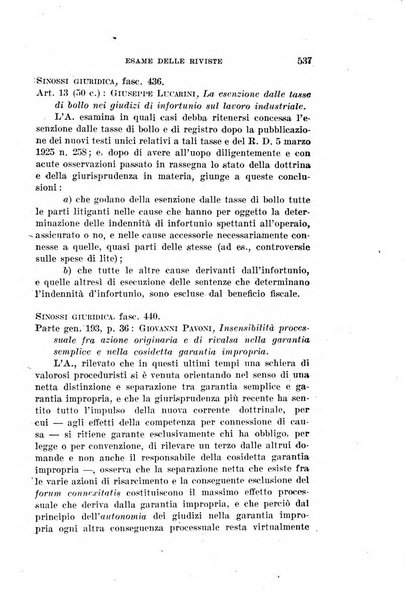 Rassegna bibliografica delle scienze giuridiche