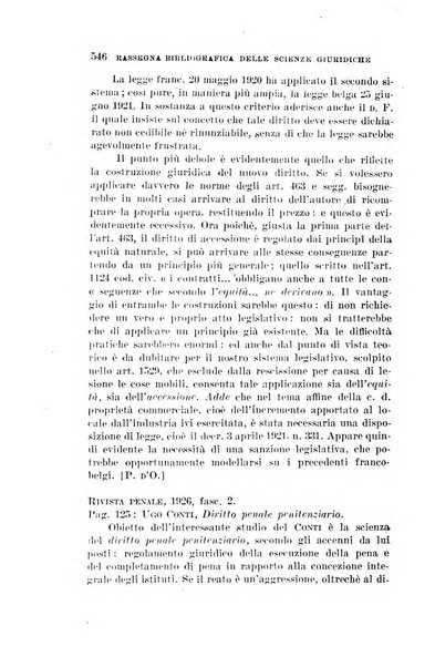 Rassegna bibliografica delle scienze giuridiche