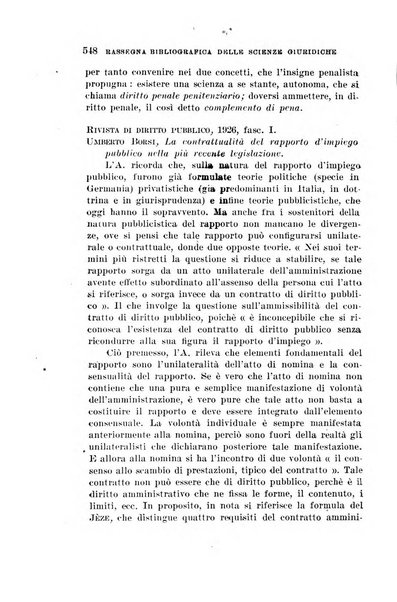 Rassegna bibliografica delle scienze giuridiche