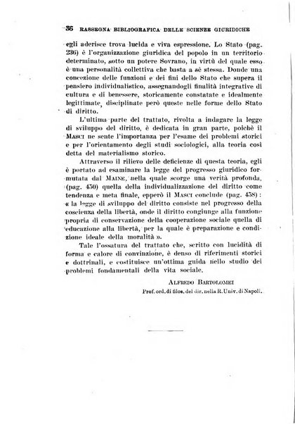 Rassegna bibliografica delle scienze giuridiche