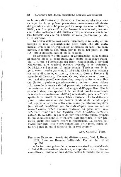 Rassegna bibliografica delle scienze giuridiche