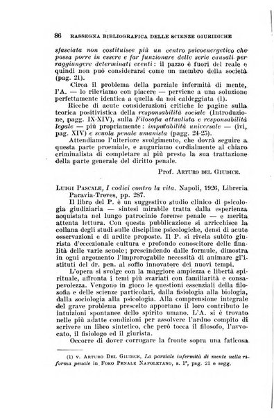 Rassegna bibliografica delle scienze giuridiche