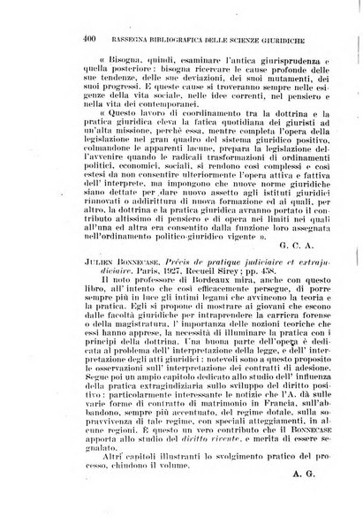 Rassegna bibliografica delle scienze giuridiche