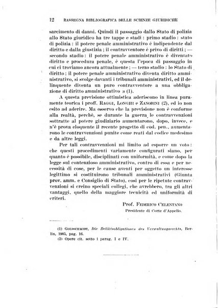 Rassegna bibliografica delle scienze giuridiche