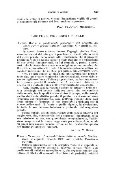 Rassegna bibliografica delle scienze giuridiche