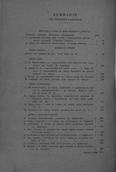 Rassegna bibliografica delle scienze giuridiche