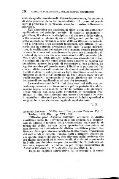 Rassegna bibliografica delle scienze giuridiche