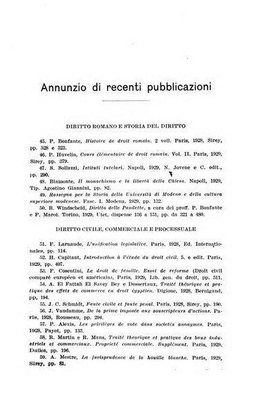 Rassegna bibliografica delle scienze giuridiche