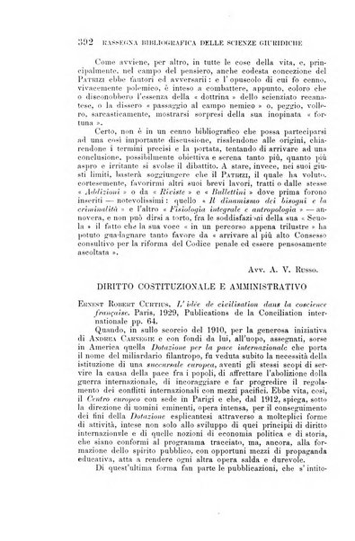 Rassegna bibliografica delle scienze giuridiche