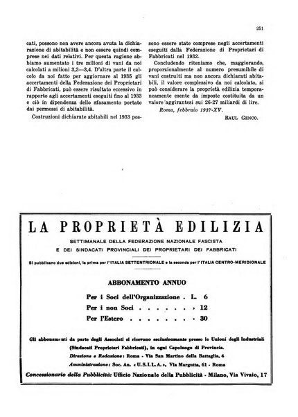 Rassegna della proprietà edilizia dottrina, legislazione, giurisprudenza