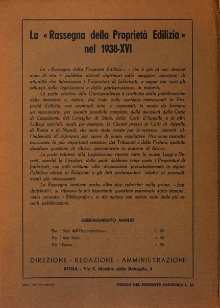 Rassegna della proprietà edilizia dottrina, legislazione, giurisprudenza