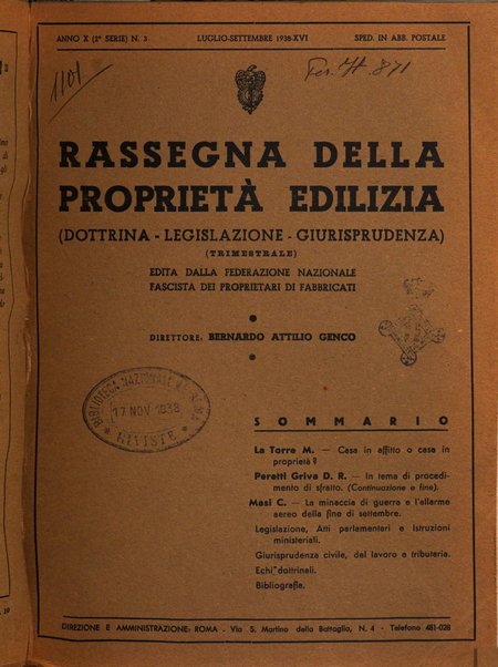 Rassegna della proprietà edilizia dottrina, legislazione, giurisprudenza