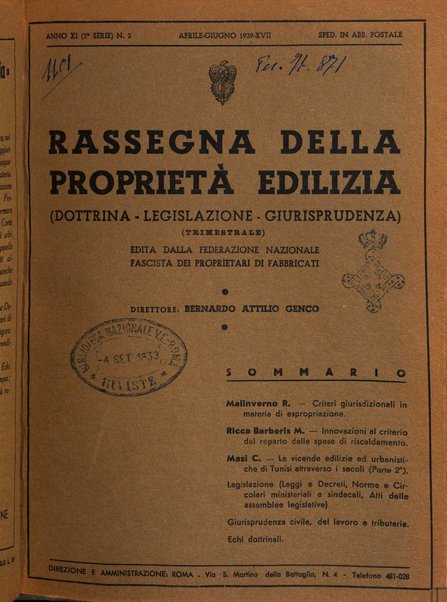 Rassegna della proprietà edilizia dottrina, legislazione, giurisprudenza