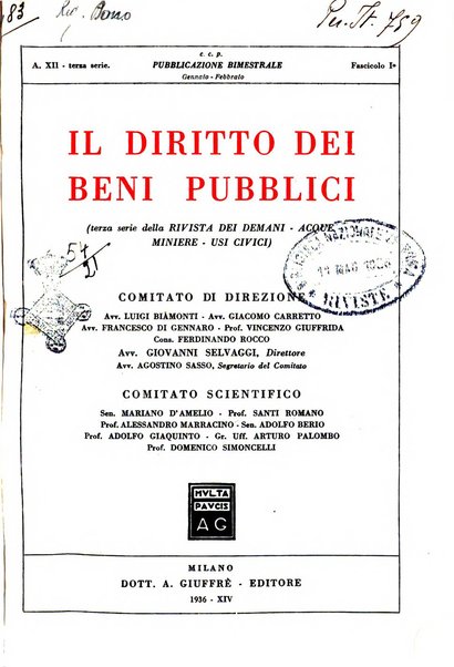 Il diritto dei beni pubblici