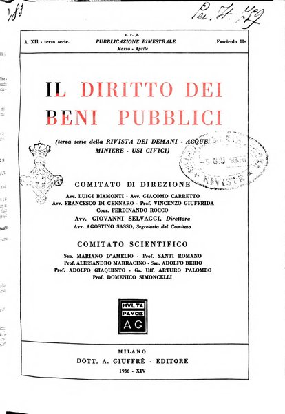 Il diritto dei beni pubblici