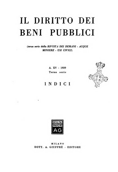 Il diritto dei beni pubblici