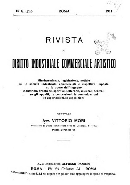 Rivista di diritto industriale, commerciale e artistico