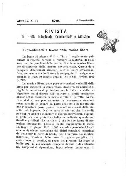 Rivista di diritto industriale, commerciale e artistico