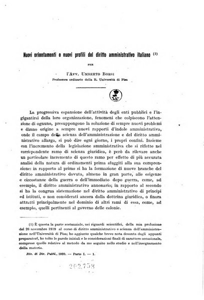 Rivista di diritto pubblico e della pubblica amministrazione in Italia e giurisprudenza amministrativa esposta sistematicamente