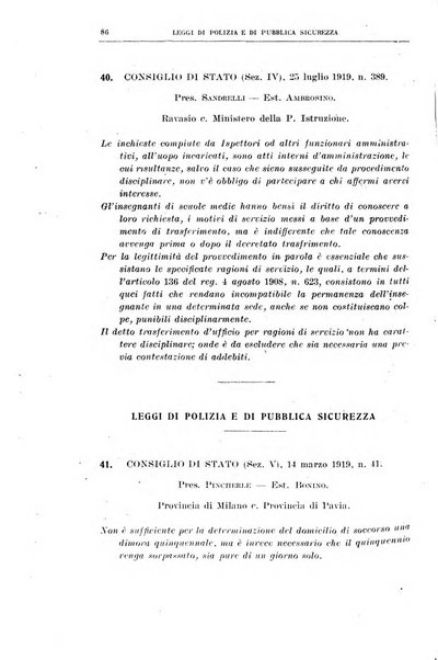 Rivista di diritto pubblico e della pubblica amministrazione in Italia e giurisprudenza amministrativa esposta sistematicamente