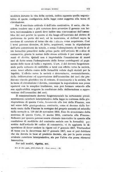 Rivista di diritto pubblico e della pubblica amministrazione in Italia e giurisprudenza amministrativa esposta sistematicamente