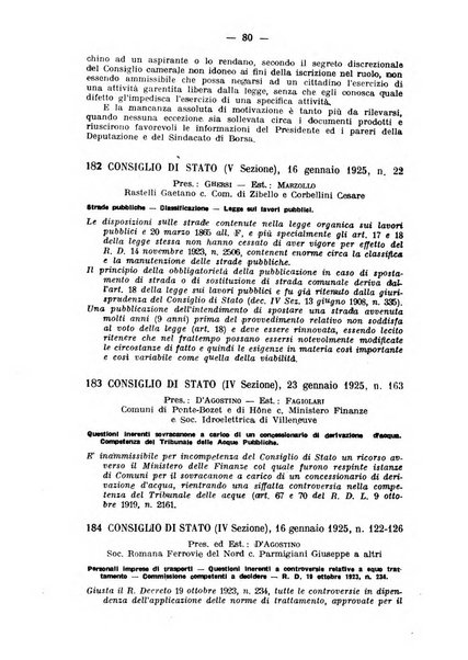 Rivista di diritto pubblico e della pubblica amministrazione in Italia. La giustizia amministrativa raccolta completa di giurisprudenza amministrativa esposta sistematicamente