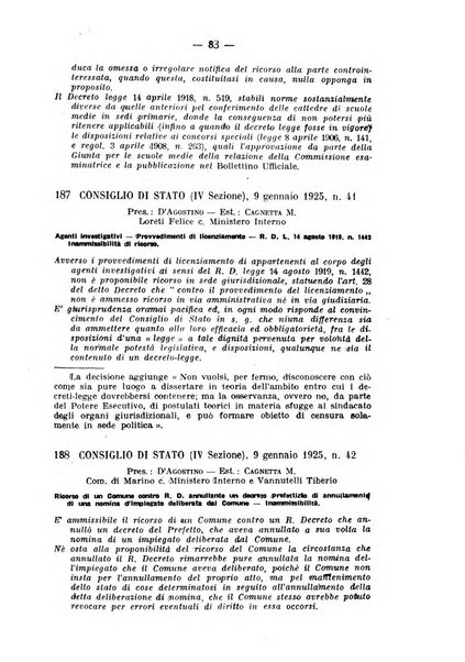 Rivista di diritto pubblico e della pubblica amministrazione in Italia. La giustizia amministrativa raccolta completa di giurisprudenza amministrativa esposta sistematicamente