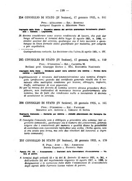 Rivista di diritto pubblico e della pubblica amministrazione in Italia. La giustizia amministrativa raccolta completa di giurisprudenza amministrativa esposta sistematicamente