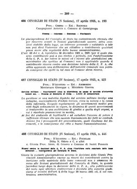 Rivista di diritto pubblico e della pubblica amministrazione in Italia. La giustizia amministrativa raccolta completa di giurisprudenza amministrativa esposta sistematicamente