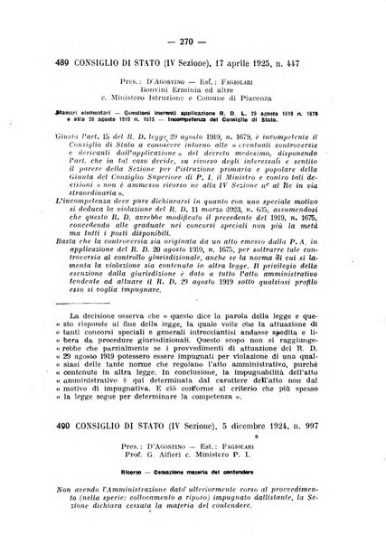 Rivista di diritto pubblico e della pubblica amministrazione in Italia. La giustizia amministrativa raccolta completa di giurisprudenza amministrativa esposta sistematicamente