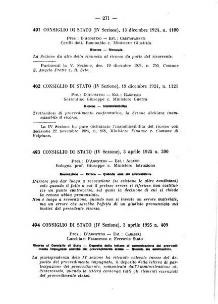 Rivista di diritto pubblico e della pubblica amministrazione in Italia. La giustizia amministrativa raccolta completa di giurisprudenza amministrativa esposta sistematicamente