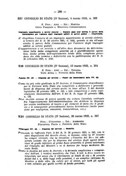 Rivista di diritto pubblico e della pubblica amministrazione in Italia. La giustizia amministrativa raccolta completa di giurisprudenza amministrativa esposta sistematicamente