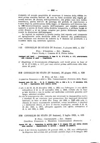 Rivista di diritto pubblico e della pubblica amministrazione in Italia. La giustizia amministrativa raccolta completa di giurisprudenza amministrativa esposta sistematicamente