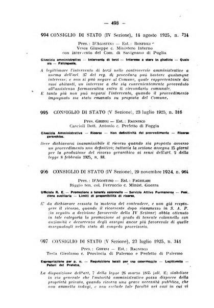 Rivista di diritto pubblico e della pubblica amministrazione in Italia. La giustizia amministrativa raccolta completa di giurisprudenza amministrativa esposta sistematicamente