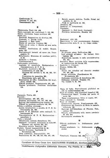 Rivista di diritto pubblico e della pubblica amministrazione in Italia. La giustizia amministrativa raccolta completa di giurisprudenza amministrativa esposta sistematicamente