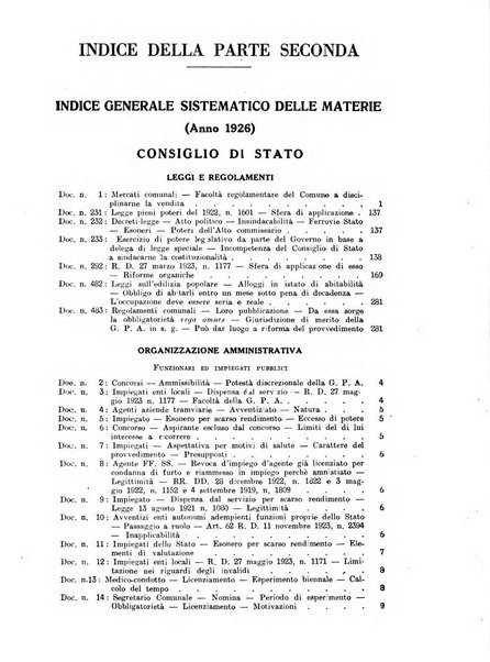 Rivista di diritto pubblico e della pubblica amministrazione in Italia. La giustizia amministrativa raccolta completa di giurisprudenza amministrativa esposta sistematicamente