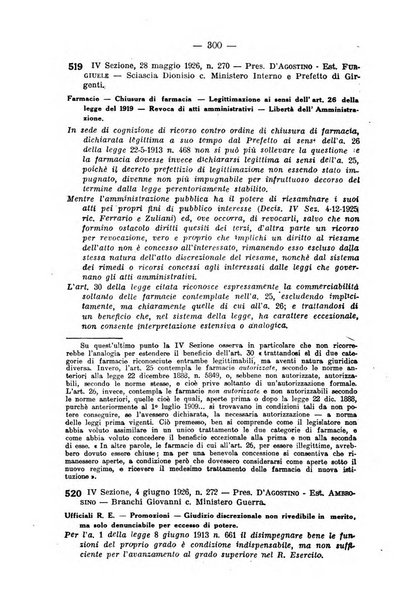 Rivista di diritto pubblico e della pubblica amministrazione in Italia. La giustizia amministrativa raccolta completa di giurisprudenza amministrativa esposta sistematicamente