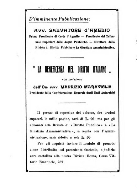 Rivista di diritto pubblico e della pubblica amministrazione in Italia. La giustizia amministrativa raccolta completa di giurisprudenza amministrativa esposta sistematicamente